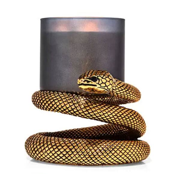 Coiled Snake 3 Wick Candle Holder Bath and Body Works Halloween 2024 - Picture 7 of 7